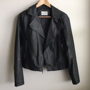 Faux leather jacket